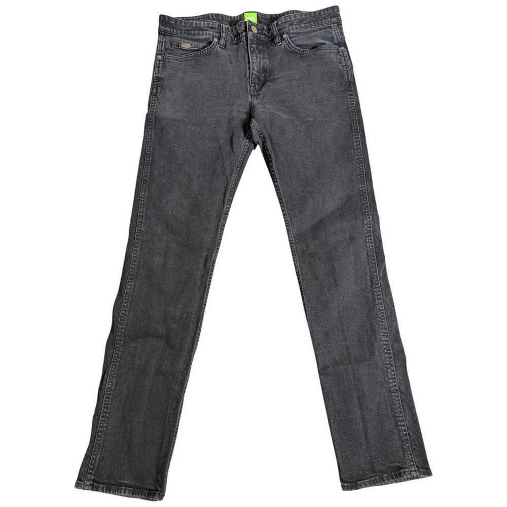 Hugo Boss 020 Delaware Men's‎ Slim Fit Designer Jeans 34x30 Black Casual Pants